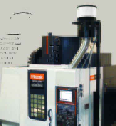 Royal Products Filtermist Model FX-900 Mist Collector installed on a Mazak Nexus 410A vertical machining center.